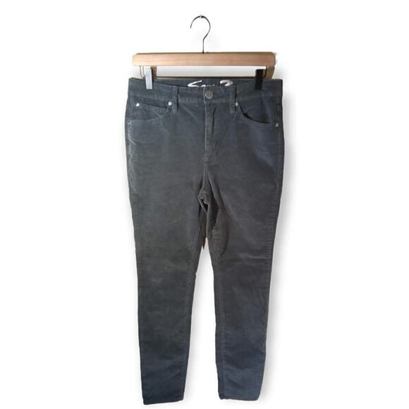 SEVEN7 Gray Corduroy Ultra High Rise Skinny Pants Size 6 - Picture 1 of 4